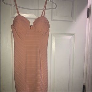 Pink bodycon dress